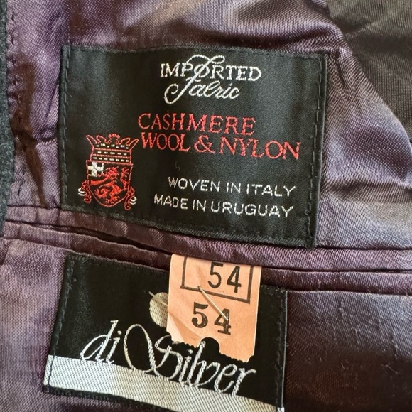 Vtg.Cashmere blend Di Silver woven in Italy heavy gray Winter coat.Size 38 - Picture 2 of 7